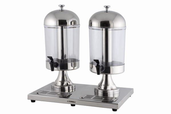 Juicedispenser dobbelt, 2x8 liter