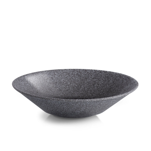 Dyb tallerken Hazy no 4, halvglaseret, 27 cm, mørkegrå - Benedikt