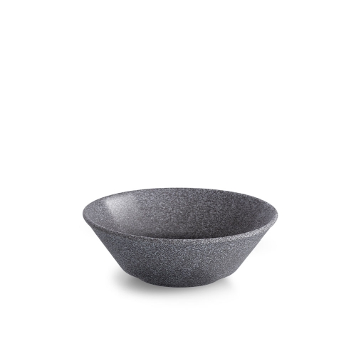 Skål Hazy no 4, halvglaseret, 15 cm, mørkegrå - Benedikt