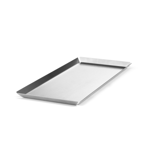 Fastfoodbakke i rustfrit stål, 31 x 15 cm - Sunnex