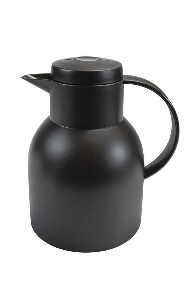 Termokande, sort, 1 liter - Exxent
