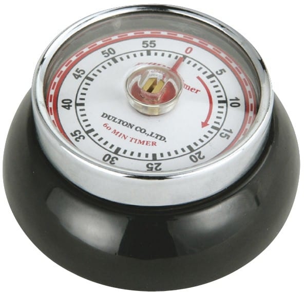 Analog køkkenur, sort - Zassenhaus