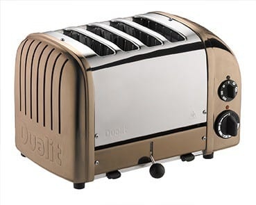 Brødrister Classic, 4 skiver, kobber - Dualit
