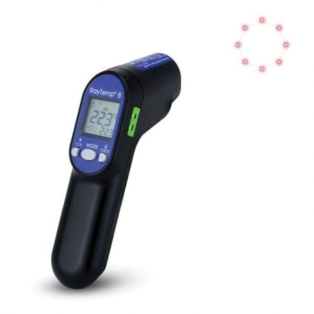 RayTemp 8 IR termometer med type K stik - ETI