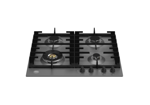 Gaskomfur Modern, 60 cm, Mat sort - Bertazzoni