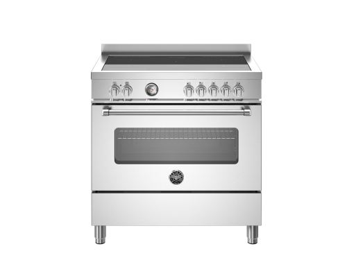 Induktionskogeplade Master, 90 cm, 5 Zoner, Enkelt ovn, Rustfrit stål - Bertazzoni