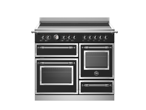Induktionskogeplade Heritage, 100 cm, 5 Zoner, Triple ovn, Mat sort - Bertazzoni