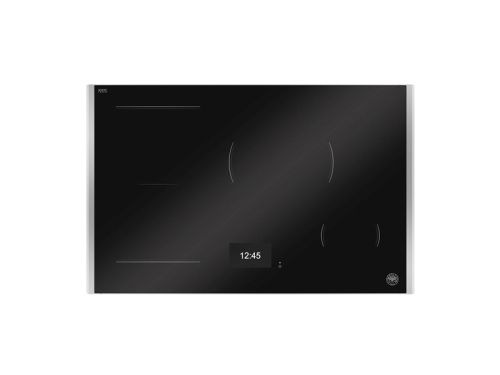 Induktionskogeplade, 78 cm, TFT-display, 4 zoner (1 Flex) + Carbonio-ramme - Bertazzoni