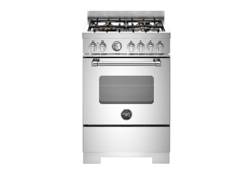 Gasspis Master, 60 cm, 4 brännare, 1 ugn, Rostfri - Bertazzoni