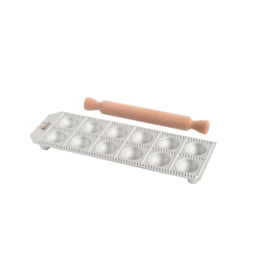 Ravioliplade, 12 store runde ravioli - Marcato