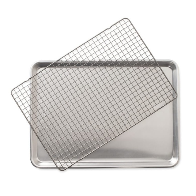 Ovnbakke, aluminium, nonstick rist - Nordicware