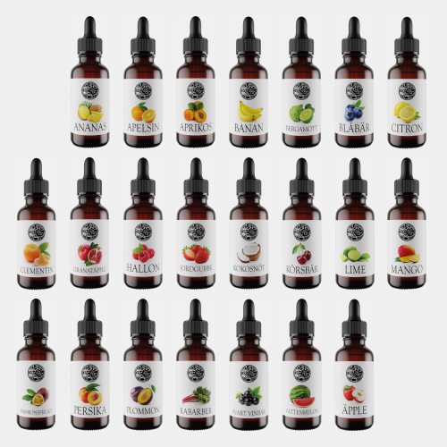 Smagsdråber, 30 ml, alle frugter - The Kitchen Lab