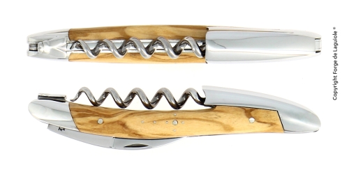 Sommelierkniv af oliven, poleret, tradition - Forge de Laguiole