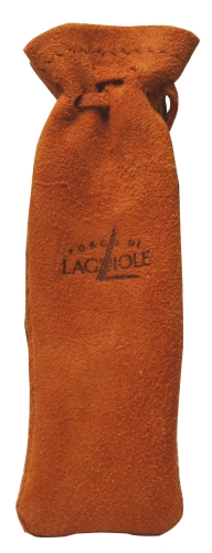 Læderomslag med snøring - brun - Forge de Laguiole