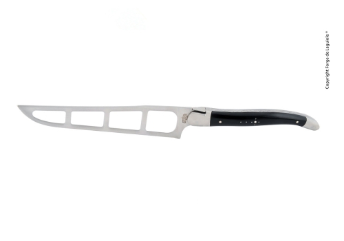 Ostekniv, håndtag i ibenholt, poleret, R. Barthélemy - Forge de Laguiole