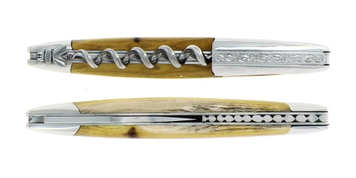 Sommelierkniv af Pistage, damasceneret med dekoration, Collection - Forge de Laguiole