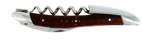 Sommelierkniv i slangetræ, damasceneret med dekoration, Collection - Forge de Laguiole