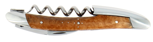 Sommelierkniv lavet af træ, damasceneret med dekoration, Collection - Forge de Laguiole