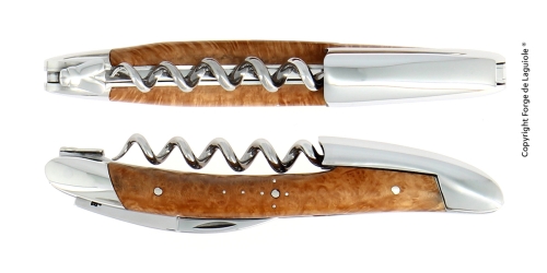 Sommelierkniv lavet af træ, skinnende, Tradition - Forge de Laguiole