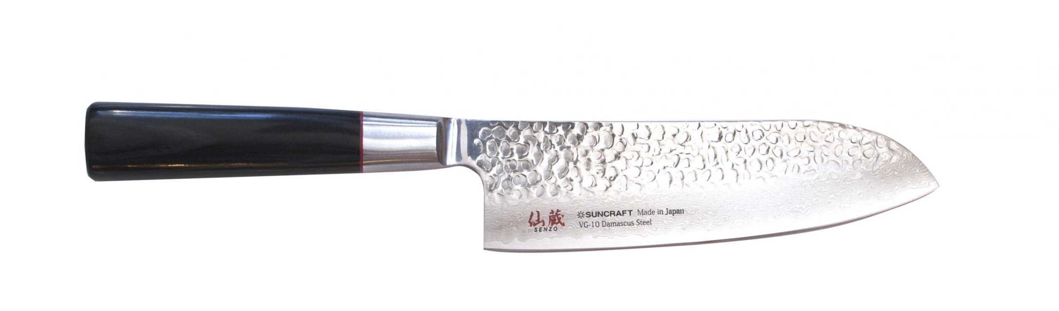 Senzo Santoku kniv, 17cm - Suncraft