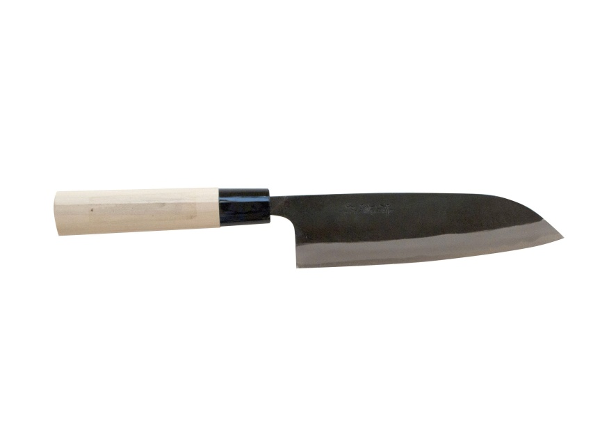 Santoku kniv i kulstofstål, 17 cm - Sakamoto