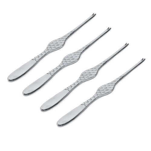 Fisk- og skaldyrsbestik, Colombina Fish, 4-pak-Alessi