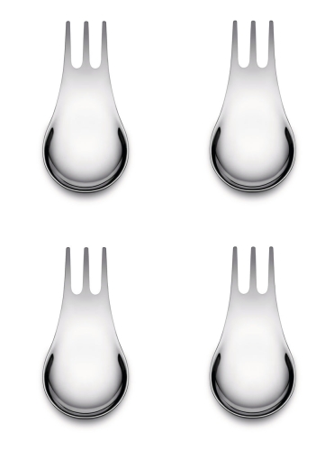 Moscardino, bestik til snacks, tapas og aperitivo, 4-pak - Alessi