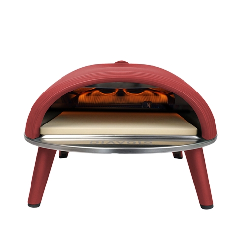 Pizzaovn Diavolo, Gasfyret, Rød - Delivita