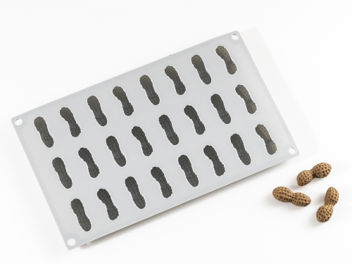 Silikoneform til dekoration, Peanut - 100% Chef
