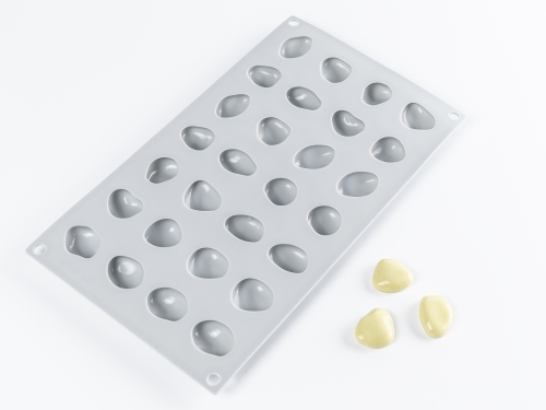 Silikoneform til dekoration, sten - 100% Chef