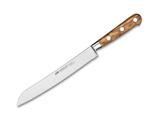 Ideel Provence Brødkniv 20 cm, oliventræ - Sabatier Lion