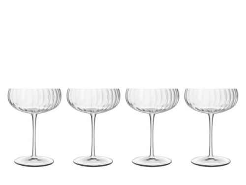 Coupe / Champagneglas, Optica, 30 cl, 4-pak - Luigi Bormioli