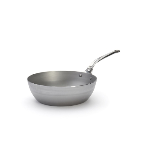 Sauteuse i kulstofstål med rustfrit stålhåndtag, 28 cm, mineral B Pro - de Buyer