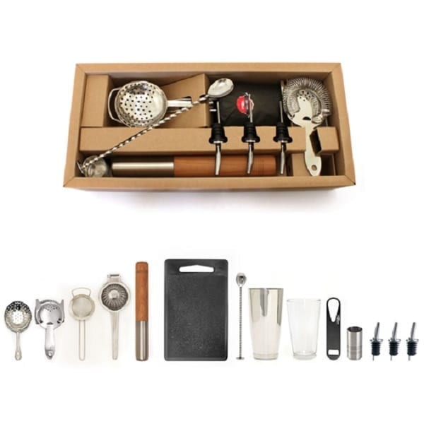 Elite Cocktail Kit, 15 stykke barværktøj - Bonzer