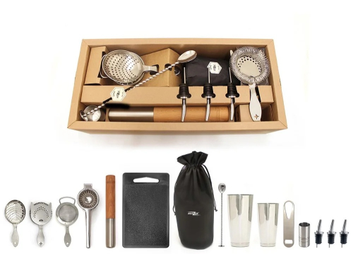 Elite Cocktail Kit, 15 stykke barværktøj - Bonzer