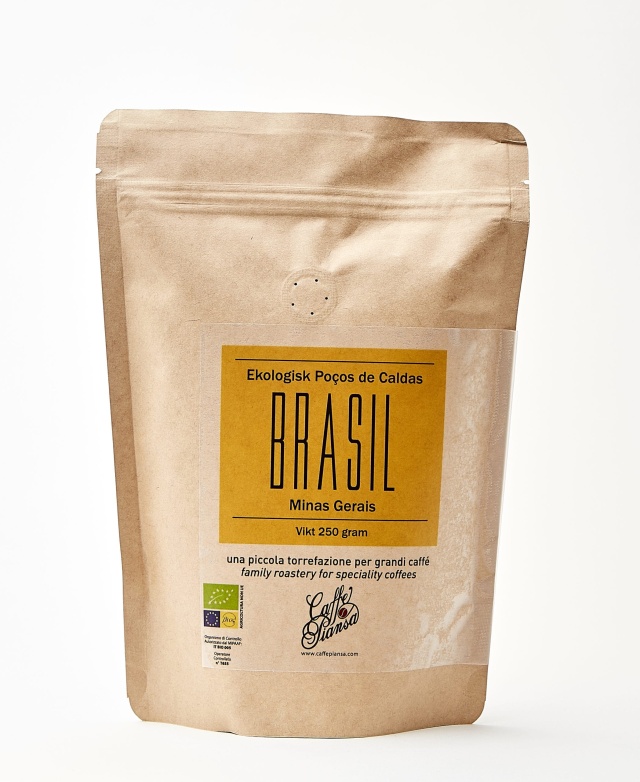 Brasil Minas Gerais Eko enkelt espresso, 250g - Piansa