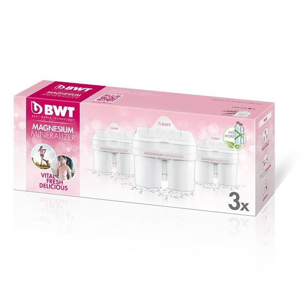 3-pack refill filter med Magnesium Technology - BWT