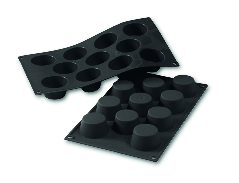 Bageform i silikone, 11 minimuffins