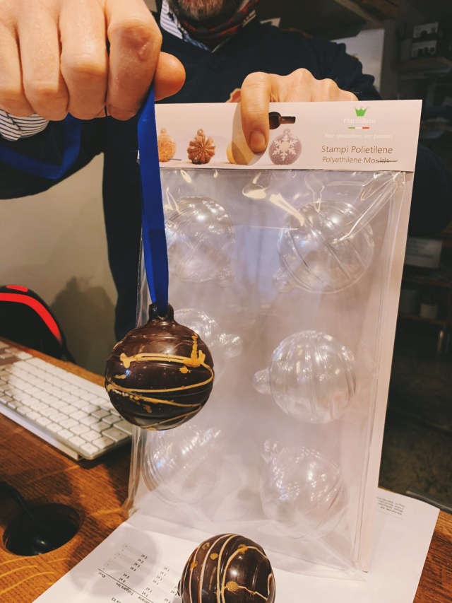 Chokoladeform, juletræskugle, 60 mm - Martellato