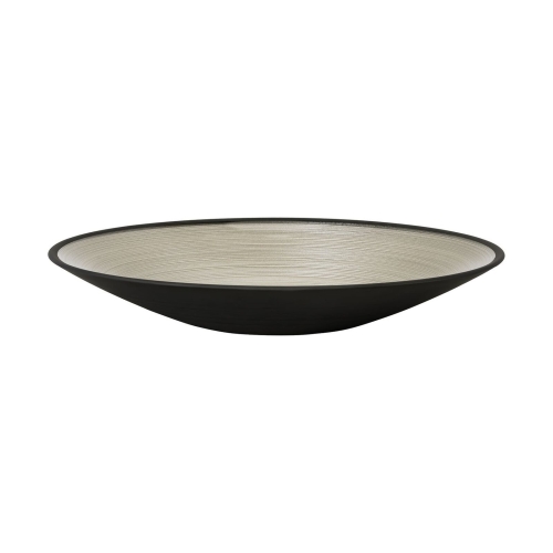 Serveringsfad i mundblæst glas, 31 cm, sort - Rosenthal
