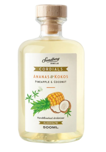 Cordials, Ananas & kokosnød - Sandberg Drinks Lab