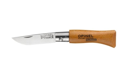 Foldekniv i rustfrit stål, træskaft - Opinel