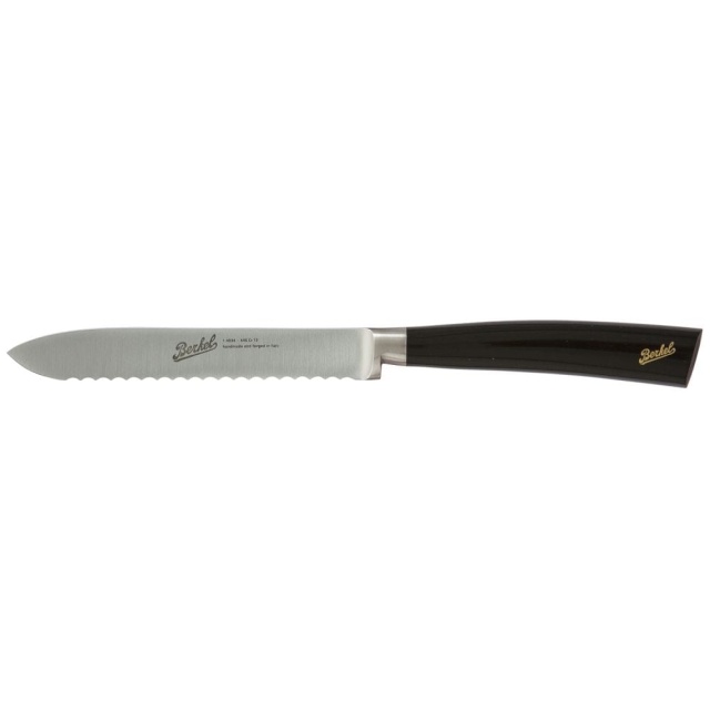 Brugskniv, 12 cm, Elegance Glossy Black - Berkel