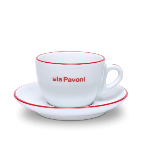 Cappuccinokopper med underkopper, 6-pak - La Pavoni