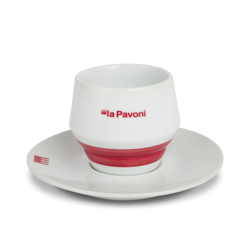 Cappuccinokopper med underkopper, 4-pak - La Pavoni