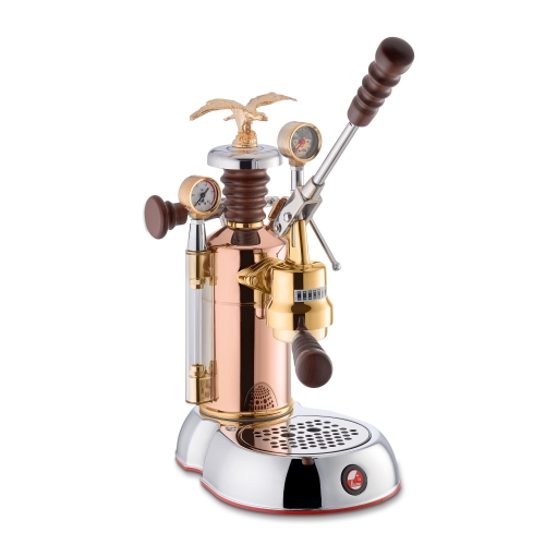 Retro manuel espressomaskine, Esperto Edotto, rosaguld - La Pavoni