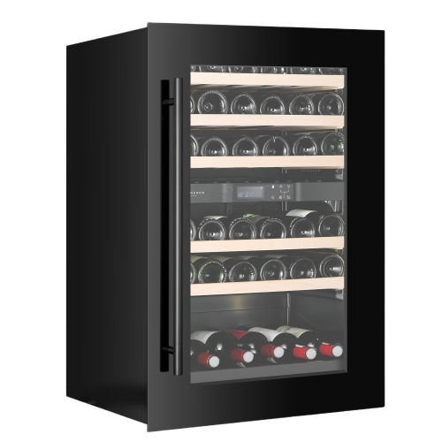 Vinkøleskab Kitchen Built-in 90, Dobbeltzone, Sort - Vigneron