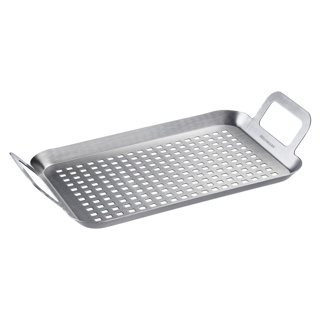 Perforeret grillplade i rustfrit stål, 34 x 19 cm - Westmark