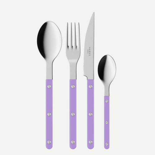 Bestiksæt, 4 dele, Bistrot, Mauve - Sabre Paris
