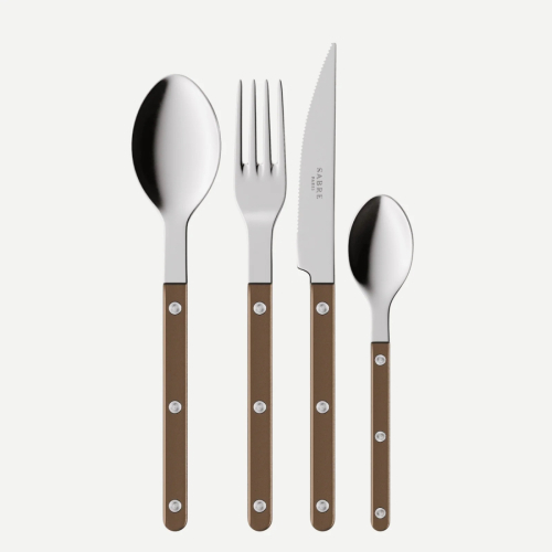 Bestiksæt, 24 dele, Bistrot Pearly, Brown - Sabre Paris